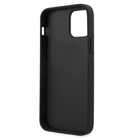 Karl Lagerfeld Saffiano Karl & Choupette Heads - Coque iPhone 12 / iPhone 12 Pro (noir)