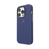 Speck CandyShell Pro - iPhone 14 Pro Tasche mit MICROBAN Beschichtung (Preußisch Blau / Wolkig Grau)