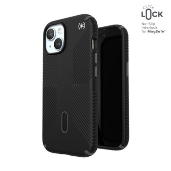 Speck Presidio2 Grip ClickLock & MagSafe - Case iPhone 16e / iPhone 15 / iPhone 14 / iPhone 13 (Black)