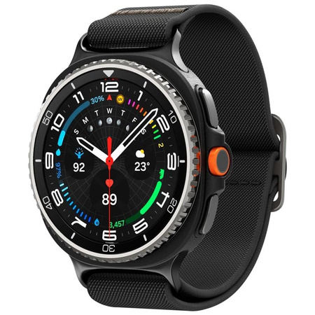 CZARNY PASEK SPIGEN DO GALAXY WATCH 8 | 8 Classic 40 | 44 | 46, Sportowy