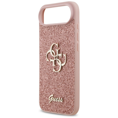 ETUI DO IPHONE AIR GUESS ORYGINALNE RÓŻOWE BROKATOWE ELEGANCKIE CASE