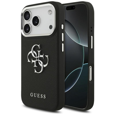 ETUI DO IPHONE 17 PRO GUESS CZARNE ORYGINALNE SKÓRZANE ELEGANCKIE CASE