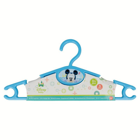 Mickey Mouse - Kleiderbügel (3 Stück) (blau)