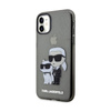 Karl Lagerfeld IML Glitter Karl & Choupette - iPhone 11 Tasche (schwarz)