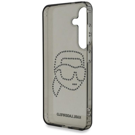 Karl Lagerfeld Rhinestones Karl Head Logo - Hülle für Samsung Galaxy S25 (Schwarz)
