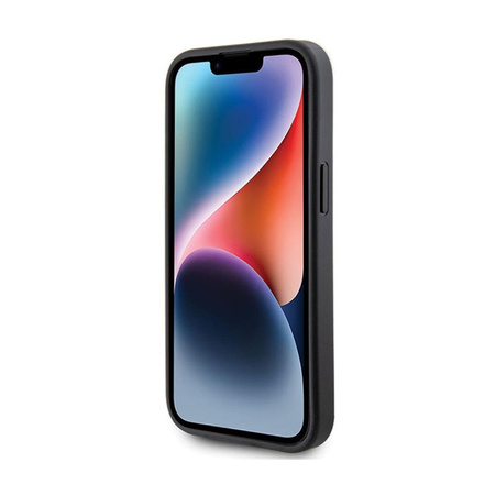 Guess 4G fém arany logó - iPhone 15 Plus tok (szürke)