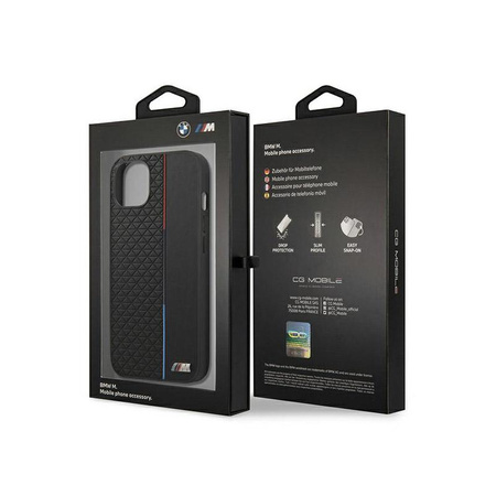 BMW M Kollektion Dreiecke - iPhone 13 Tasche (schwarz)