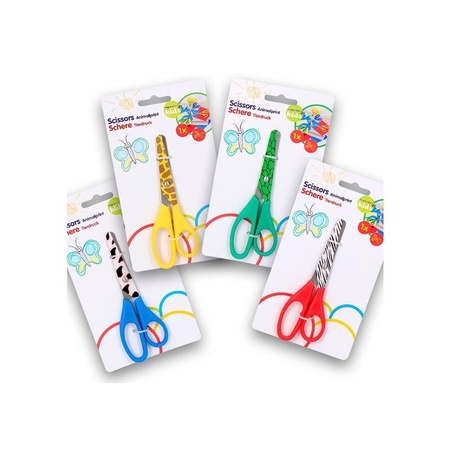 Topwrite - Nůžky 13 cm se zvířecím vzorem (zelené / krokodýl)