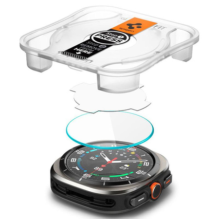 Spigen GLAS.TR EZ FIT 2-Pack - Edzett üveg Samsung Galaxy Watch Ultra 47 mm-es órához (2 db)
