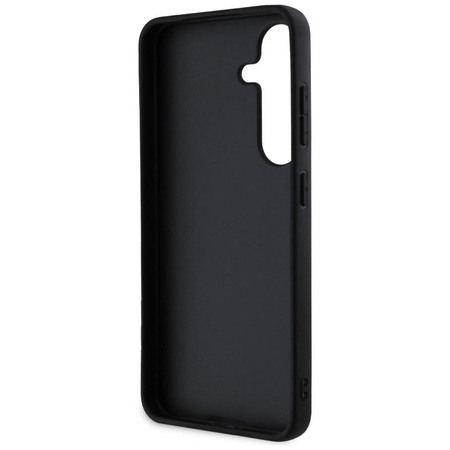 Guess Hot Stamp 4G Triangle Metal Logo - étui pour Samsung Galaxy S25 (noir)