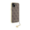 Guess 4G Charms Collection - pouzdro na iPhone 15 (hnědé)