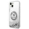 Karl Lagerfeld Liquid Glitter Round RSG Logo Case - Coque pour iPhone 14 Plus (argent)