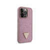 Guess Rhinestone Triangle - Coque iPhone 14 Pro (rose)