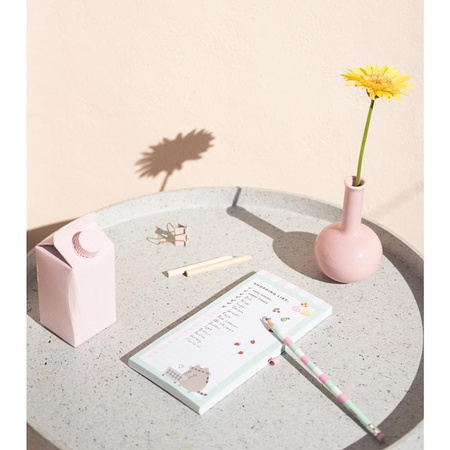 Pusheen - Poznámkový blok s magnetem na ledničku + tužka z kolekce Foodie