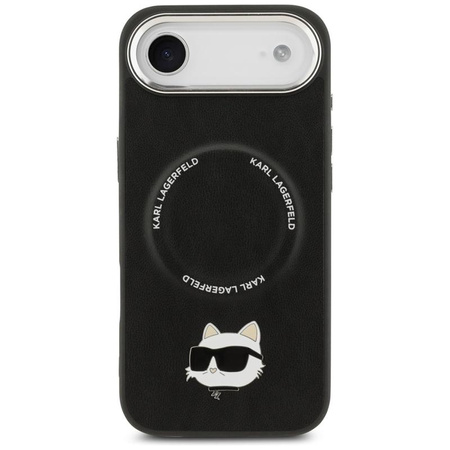 ETUI DO IPHONE AIR do MAGSAFE KARL LAGERFELD ORYGINALNE CZARNE SKÓRZANE