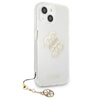 Guess 4G Big Logo Charm Gold- iPhone 13 mini case (gold charms)