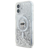 Karl Lagerfeld Liquid Glitter Karl Head MagSafe - iPhone 16 Case (Transparent)