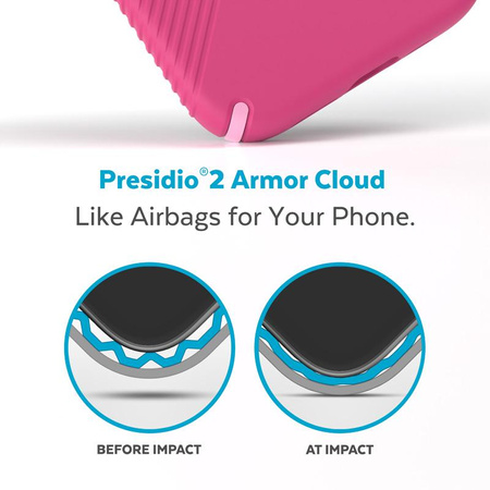Speck Presidio2 Grip - protiskluzové pouzdro pro iPhone 14 Pro Max (Digitalpink / Blossompink / White)