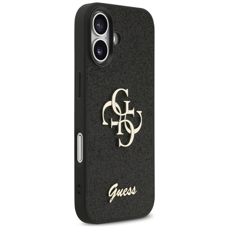 ETUI DO IPHONE 17 GUESS GLITTER ORYGINALNE CZARNE ELEGANCKIE MODNE CASE