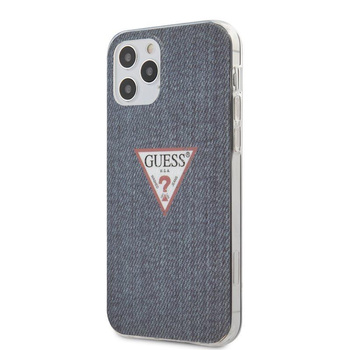 Guess Denim Triangle Dk - iPhone 12 / iPhone 12 Pro Case (navy blue)