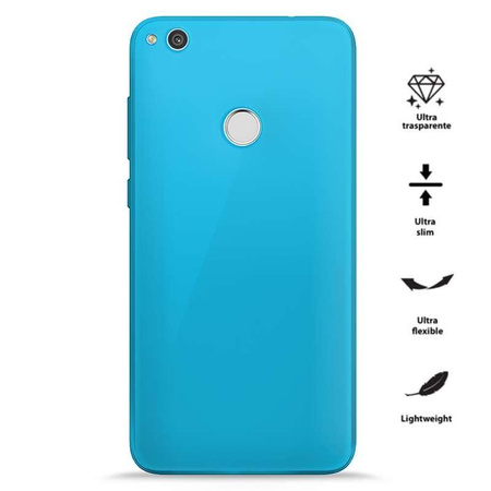 PURO 0.3 Nude - Case Huawei P8 Lite (2017) / Honor 8 Lite (Fluo Blue)