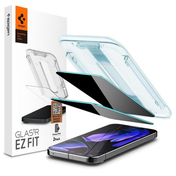 Spigen GLAS.TR EZ FIT Privacy 2-Pack - Edzett üveg adatvédelmi szűrővel Google Pixel 9 / 9 Pro 2 db
