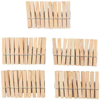 Lifetime - Pinces à linge / pinces en bois naturel 100 pcs.