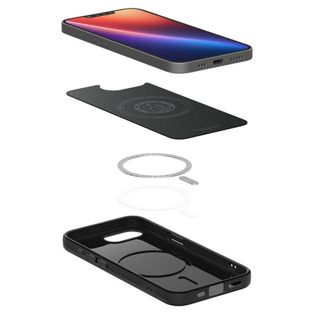 Spigen Liquid Air MagSafe - étui pour iPhone 16e (Noir mat)