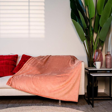 Couverture en flanelle 200x150cm (corail)