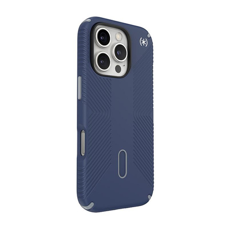 Speck Presidio2 Grip ClickLock & MagSafe - iPhone 16 Pro Case (Coastal Blue / Dust Gray / White)