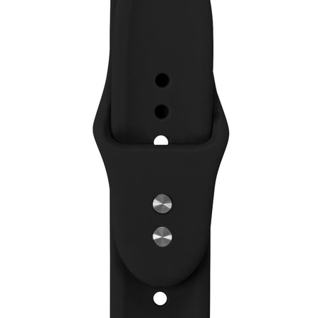 Crong Liquid - Pasek do Apple Watch 38/40/41/42 mm (czarny)
