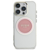 Guess IML Metal Coloured Circle Classic Logo MagSafe - pouzdro pro iPhone 16 Pro Max (růžové)