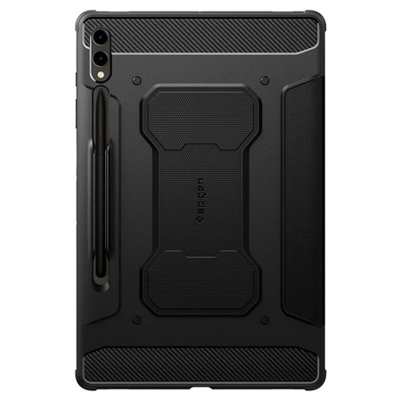 Spigen Rugged Armor Pro - Étui pour Samsung Galaxy Tab S9+ 12.4" (Noir)