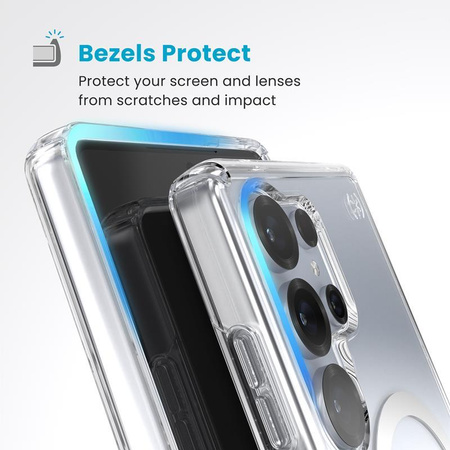Speck Presidio® Perfect-Clear Magnet – przezroczysta ochrona z magnetycznym wsparciem dla Galaxy S25 Ultra