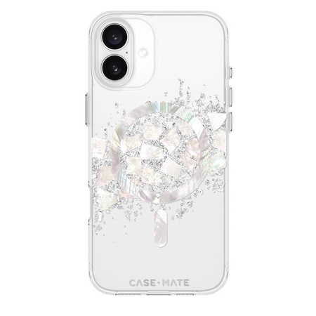 Case-Mate Karat MagSafe - Coque pour iPhone 16 Plus décorée de nacre (A Touch of Pearl)