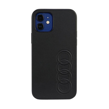 Audi Kunstleder - Tasche für iPhone 12 / iPhone 12 Pro (Schwarz)