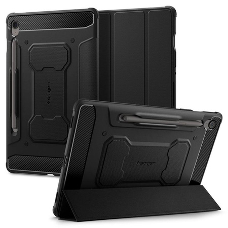 Spigen Rugged Armor Pro - Gehäuse für Samsung Galaxy Tab S10 FE+ 13.1" (Schwarz)