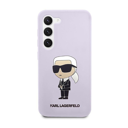 Karl Lagerfeld Silikon NFT Ikonik - Samsung Galaxy S23 Hülle (lila)