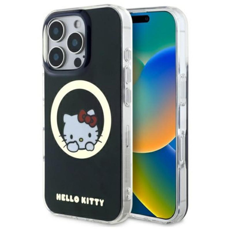 Hello Kitty IML Sweet Kitty MagSafe - Étui pour iPhone 16 Pro Max (noir)