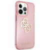 Guess Glitter 4G Big Logo - iPhone 13 Pro Max Tasche (rosa)