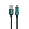 WEKOME WDC-180 Vanguard sorozat - USB-A USB-C gyors töltő csatlakozókábel 1 m (zöld)