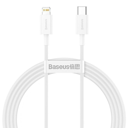 Baseus Superior Series - USB-C to Lightning PD 20W connection cable 1m (white)