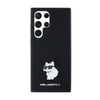 Karl Lagerfeld Silicone Choupette Metal Pin - Samsung Galaxy S24 Ultra Case (black)