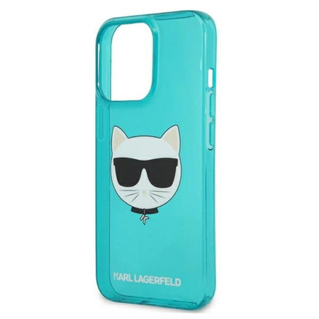 Karl Lagerfeld Choupette Head - iPhone 13 Pro tok (kék)