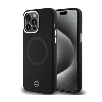 Mercedes Bicolor szilikon MagSafe - iPhone 15 Pro tok (fekete)