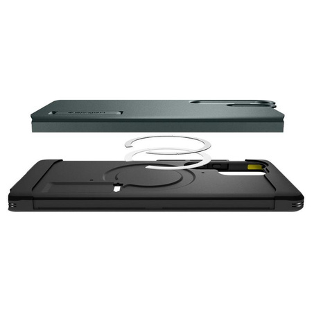 Spigen Tough Armor MagSafe - Case for Samsung Galaxy S25 Ultra (Abyss Green)