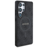 Guess Leather 4G Colored Ring Classic Logo MagSafe - Case for Samsung Galaxy S25 Ultra (black)