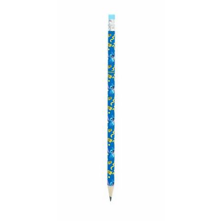 Disney Stitch - Magnetický zápisník / nákupní seznam na ledničku + tužka z kolekce Tropical (10 x 21 cm)