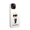 Karl Lagerfeld Silikon NFT Ikonik - iPhone 14 Tasche (weiß)