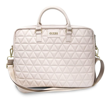 Sacoche d'ordinateur matelassée Guess - Sacoche pour ordinateur portable 15" (rose)